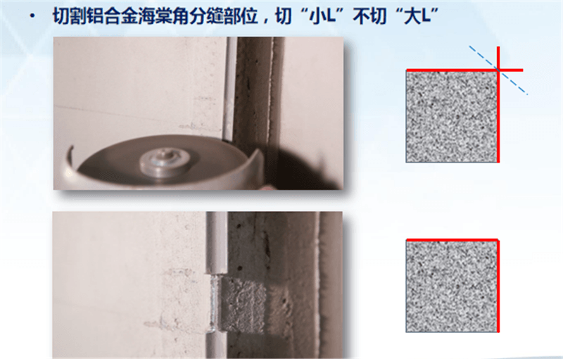 外墻仿石灰石系統 · 關鍵節點控制切割海棠角